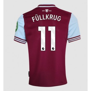 West Ham United Niclas Fullkrug #11 Hemmatröja 2024-25 Kortärmad